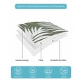 thumbnail image 5 of Quilts Twin Size Bedding Set, Palm Leaves Dark Green Lightweight Quilted Comforter, Summer Botanical Coastal Tropical Soft Reversible Bedspread Coverlet with Pillow Covers for All Season, 68" x 86", 5 of 7