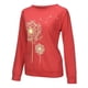thumbnail image 3 of Camiseta Mujer Manga larga Cuello redondo Tops Poliéster Suéter deportivo Ropa con estampado informal, Rojo, S Methold AP003791-27, 3 of 6