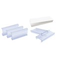 90x Wire Shelf Label Holders, 90 Pack Plastic Wire Shelf Label Clips