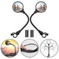 thumbnail image 2 of Bike Handlebar Mirror 2 Pack - Rotatable And Adjustable Wide Angle Rear View, 2 of 8