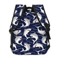 thumbnail image 4 of Easygdp Angry Shark Mochila Ergonómica Versátil para Laptop - Múltiples Bolsillos, Correas Ajustables, Unisex para Escuela, Viajes y Actividades al Aire Libre-One Size, 4 of 5