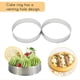 thumbnail image 2 of 20 Piezas de Anillos Circulares para Tarta de 10 cm con Agujeros de Acero Inoxidable para Pizza, Postre, Pastel, Mousse, Molde para Hornear en la Cocina, Herramienta de Moldeo, 2 of 5
