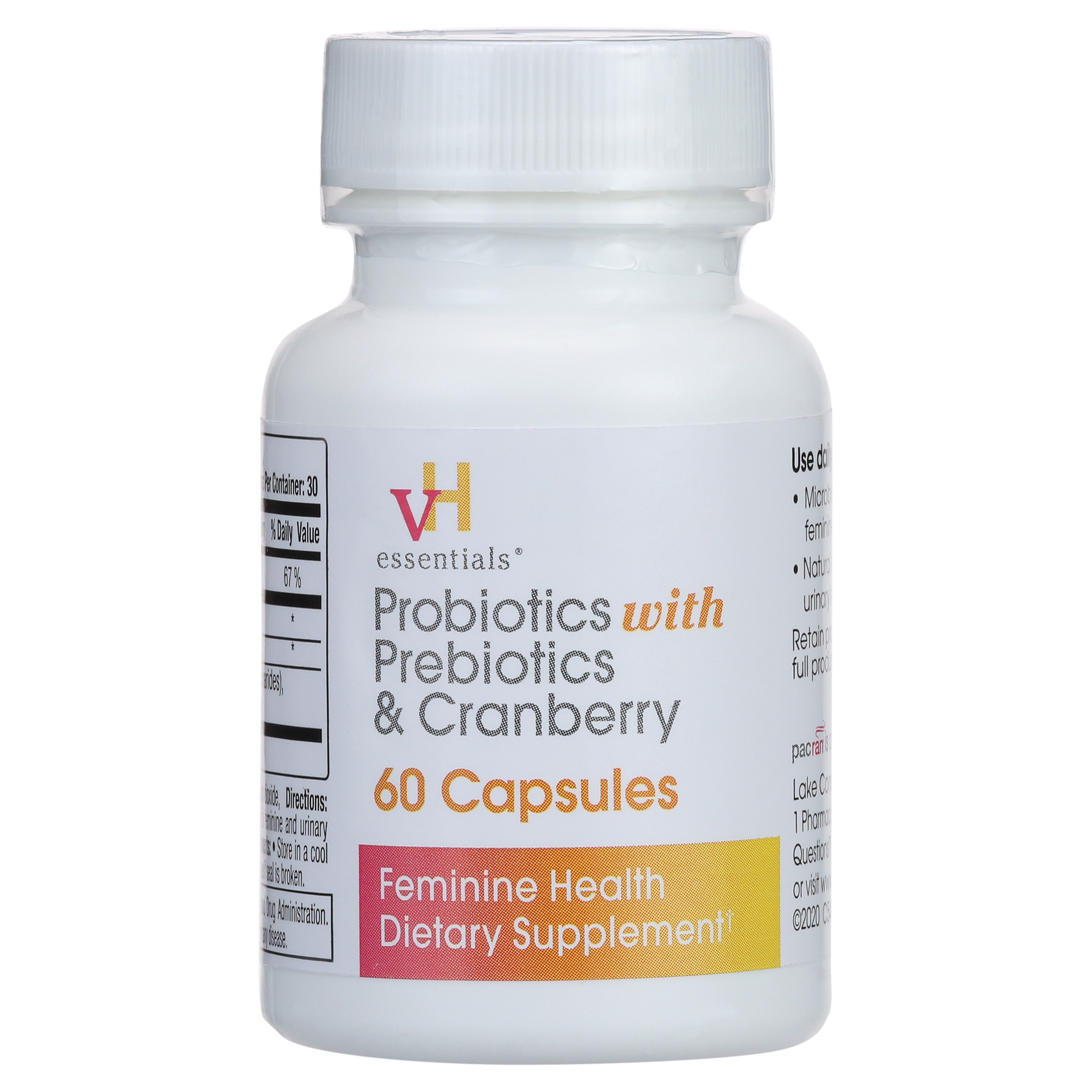 vH essentials Probiotics with Prebiotics and Cranberry Feminine Health Supplement - 60 Capsules - image 9 of 9
