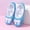 Blue, variant on Girls Ballet Shoes with Sparkly Design | Flexible Soft Sole for Dance, Yoga, Practice | Trendy Kids Dance Slippers