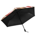 thumbnail image 5 of Cartoon Bear and Strawberry Compact Sun Umbrella Windproof Travel Umbrellas for Rain Strong Portable UV Protection, 5 of 8