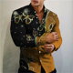 thumbnail image 3 of Camisa de manga larga para hombre 2024, camisa con estampado 3D de mariposas, camisa tipo cárdigan informal de gran tamaño, camisa de moda de alta calidad para fiesta de graduación, 3 of 5