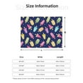 thumbnail image 2 of Throw Blanket for Couch, Popsicle print colorful Super Soft Fuzzy Comfy Warm Throw Blanket, Cuteness Lightweight Cozy Plush Flannel Blanket & Throws for Sofa and Bed All Season, 2 of 5