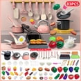 thumbnail image 2 of LYMAYTER Kids Cooking Toy Set 83PCS, Simulation Kitchen Playset with Utensils Vegetable Play Food Role Play Gift, 2 of 7