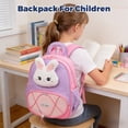 thumbnail image 4 of Plush Soft Cartoon School Backpack for Students, Large Capacity Daypack with Adjustable Straps, Cute Animal Design Lightweight Bookbag for Campus, Wonderful Back to School Gift, 4 of 5