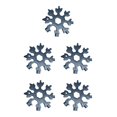 thumbnail image 1 of maskred 18-in-1 Snowflake Multi-tool tool Card Combination Compact Portable Outdoor spanner wrench Multifunction Camping Tool black 5Set, 1 of 6