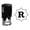 Black, variant on Printtoo Office Stationary Octagon Celtic Swirl Border R Alphabet Monogram Initial R-40 Self Inking Rubber Stamp