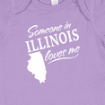 thumbnail image 4 of Inktastic Someone in Illinois Loves Me Boys or Girls Baby Bodysuit, 4 of 5