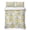 Yellow, variant on Queen Quilt Set 90''x96'', Lemon Striped Lightweight Summer Bedspread Coverlet Set with 2 Pillow Shams, Yellow Fruit Blue White Geometric Breathable All Season Quilt Bedding for Bedroom/Guest Room