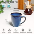 thumbnail image 4 of ALOFMO 17oz Coffee Mugs Set of 6,Ceramic Coffee Mug with Handle, Large Coffee Mug for Coffee, Tea,Milk,Dishwasher&Microwave Safe,Starry Blue, 4 of 12