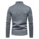 thumbnail image 4 of Hombres Solapa Cremallera Diseño Sólido Casual Cuello Alto Base Pollover Camisa Blusa Pompotops oipoqjl29941, 4 of 9