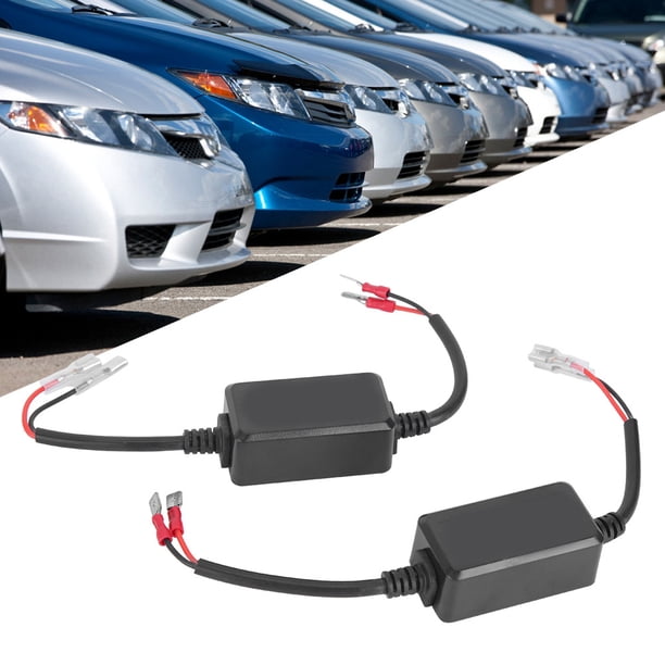 Cancelador de errores de faros delanteros, decodificador de luz LED para automóvil H1/H3, cancelador de errores de faros, rendimiento potente
