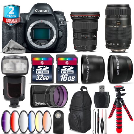 Canon EOS 5D Mark IV + 16-35mm f/2.8L II + Tamron 70-300mm + Pro Flash -48GB Kit