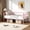 Pink Daybed, variant on Twin Metal Roll-Out Trundle Bed Frame with Wheels, Steel Slat Support and Space-Saving Design, Black Trundle