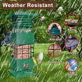thumbnail image 3 of Squirrel Proof Bird Feeder,2.5LBS Metal Bird Feeders for Outdoors Hanging,Wild Birdseed Feeders for Finch Cardinal Blue Jay Outside (Green), 3 of 10