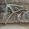 thumbnail image 4 of Rhinestones Tassels Shoulder Chain for Weddings Party Fringe Arm Chain Strap, 4 of 6