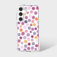 thumbnail image 1 of Caseco Samsung Galaxy S24 Étui Transparent Violet à Pois, 1 of 1