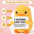 thumbnail image 2 of Inspirador Positivo Pato Crochet Lindo Tejido A Mano Emocional (n), 2 of 5