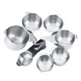 thumbnail image 1 of Ensemble de 7 Tasses à Mesurer en Acier Inoxydable pour Cuisine Cuisson à Sec Mesure des Ingrédients, 1 of 8