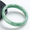 thumbnail image 3 of HOOUN Fine Jewelry Natural Green Jadeite Jade Gemstone Bangle Bracelet 56-64mm-62mm, 3 of 9