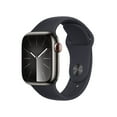 thumbnail image 1 of Watch Series 9 GPS + Cellular 45mm Silver Aluminum Case with Storm Blue Sport Band - S/M. Fitness Tracker  ECG Apps  Always-On Retina Display  Water Resistant, 1 of 10