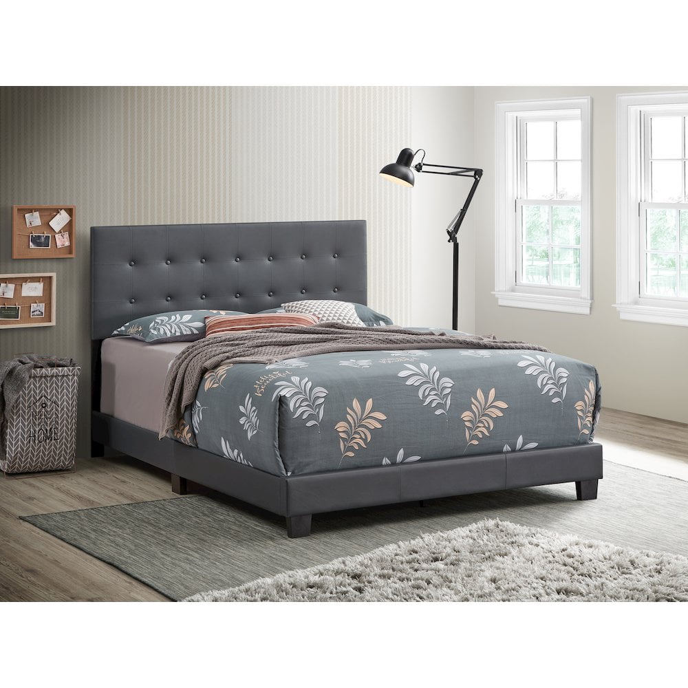 Glory Furniture Caldwell Queen Bed in Dark Grey Color
