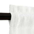 thumbnail image 4 of Curtainking Rod Pocket Valance Semi Sheer Window Valance for Bathroom 1 Panel 54" x 18" White, 4 of 10