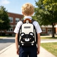 thumbnail image 2 of CUZIBR Cute Cartoon Toddler Backpack Lightweight Kids Rucksack With Padded Adjustable Straps Multi Zipper Pockets Spacious Book Bag For Boys Back To School, 2 of 5