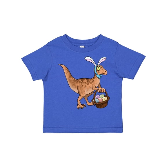 Inktastic Easter Velociraptor with Bunny Ears Boys or Girls Toddler T-Shirt