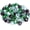Emerald Green, Crystal Ice, Amber, variant on PETGLE 10-Pound Blended Fire Glass Diamonds - 1/2 inch Fire Glass Blended Onyx Black, Crystal Ice, Amber Luster for Indoor and Outdoor Gas Fire Pits and Fireplaces