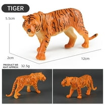 Vadktai Animals Figure, Mini Jungle Toys Set, Realistic Wild Vinyl Plastic Animal Learning Party Favors for Boys, Girls, Kids, Toddlers Forest Small Toy