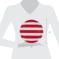 thumbnail image 3 of Way to Celebrate Patriotic Striped Lunch Paper Plates, 7", Red and White, 24 Count, 3 of 6