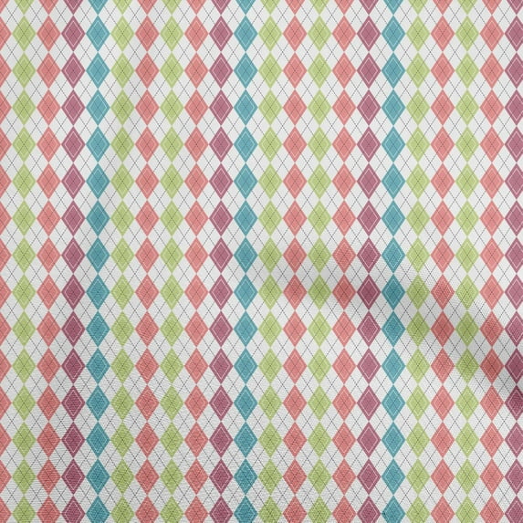 oneOone Viscose Jersey Dark Peach Fabric Geometric Dress Material Fabric Print Fabric By The Yard 60 Inch Wide