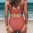 thumbnail image 4 of Women Bikini Set Solid Color Triangle Two Piece Swimsuit - xl, 4 of 7