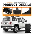 thumbnail image 4 of KOJEM 3 Position Pintle Hitch Mount Plate Adjustable Steel for 2" Hitch Reciever 20,000 lbs 9" Length Pintle Hook Hitch Mounting Plate Towing Accessories for Truck Universal Powder Coated, 4 of 9