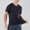 #Black, variant on DPTALR Men's Solid Color Loose Sports T-Shirt,Breathable Round Neck Short Sleeve Casual Style,White, XL