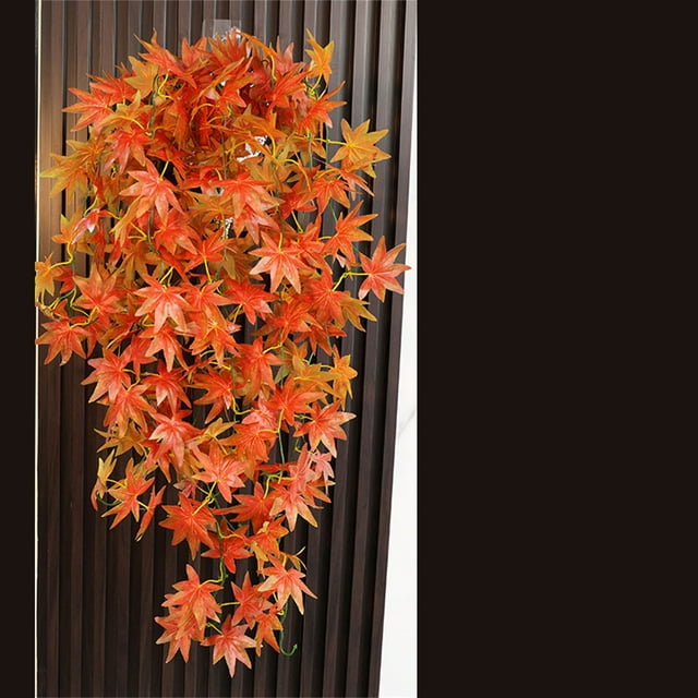 AKEGAMN Clearance! Maple Wall Hanging Rattan Christmas Artificial Plant Wedding Home Prop Decoration Maple Wall Hanging Rattan Christmas Artificial Plant Wedding Home Prop DecorationFeatures: