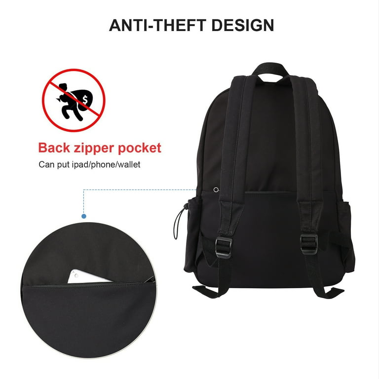 Black Walmart School Backpack, Water Resistant, 14 Inch Laptop Bag,  Lightweight for College, Work, Travel - Walmart.com