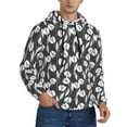 thumbnail image 2 of Salouo Tulips Flowers Pattern Men's Fall Hoodie Sweatshirt,Sport Hoodie with Pockets for Men Pullover Casual Hooded Sweatshirt-3X-Large, 2 of 7