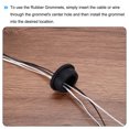 thumbnail image 5 of Unique Bargains Black Rubber Grommet 1.77 Inch OD 1.1 Inch ID, 2Pcs Seal Protection Cable Grommets Flexible Cable Pipe, 5 of 5