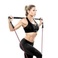 thumbnail image 3 of Bionic Body Workout Wide Handle Steel Exercise Bar with Padded Grip, Black, 3 of 10
