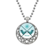 thumbnail image 1 of El deporte de esquiar botas acuarela patron Collares Colgante Retro Moon Stars Jewelry Unbranded M, 1 of 3