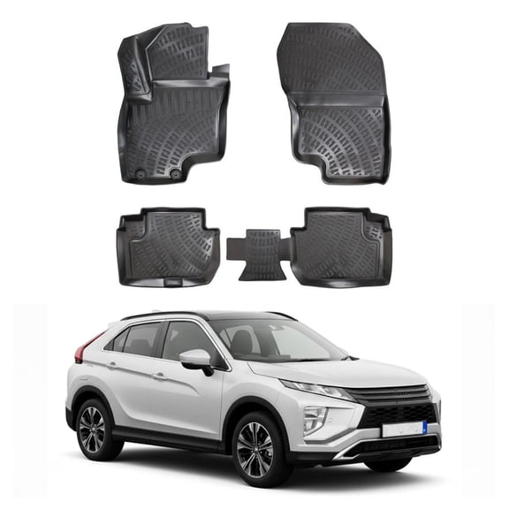 Mitsubishi Eclipse Cross Phev 3D Floor Mat - Black | 2021 and Up