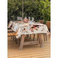 thumbnail image 2 of Outdoor Tablecloth with Umbrella Hole and Zipper, Orange Yellow Fall Rectangle Table Cloth 60x84 Inch Waterproof Tablecloth, Thanksgiving Pumpkins Botanical Vintage Picnic Table Cover for Patio, 2 of 7