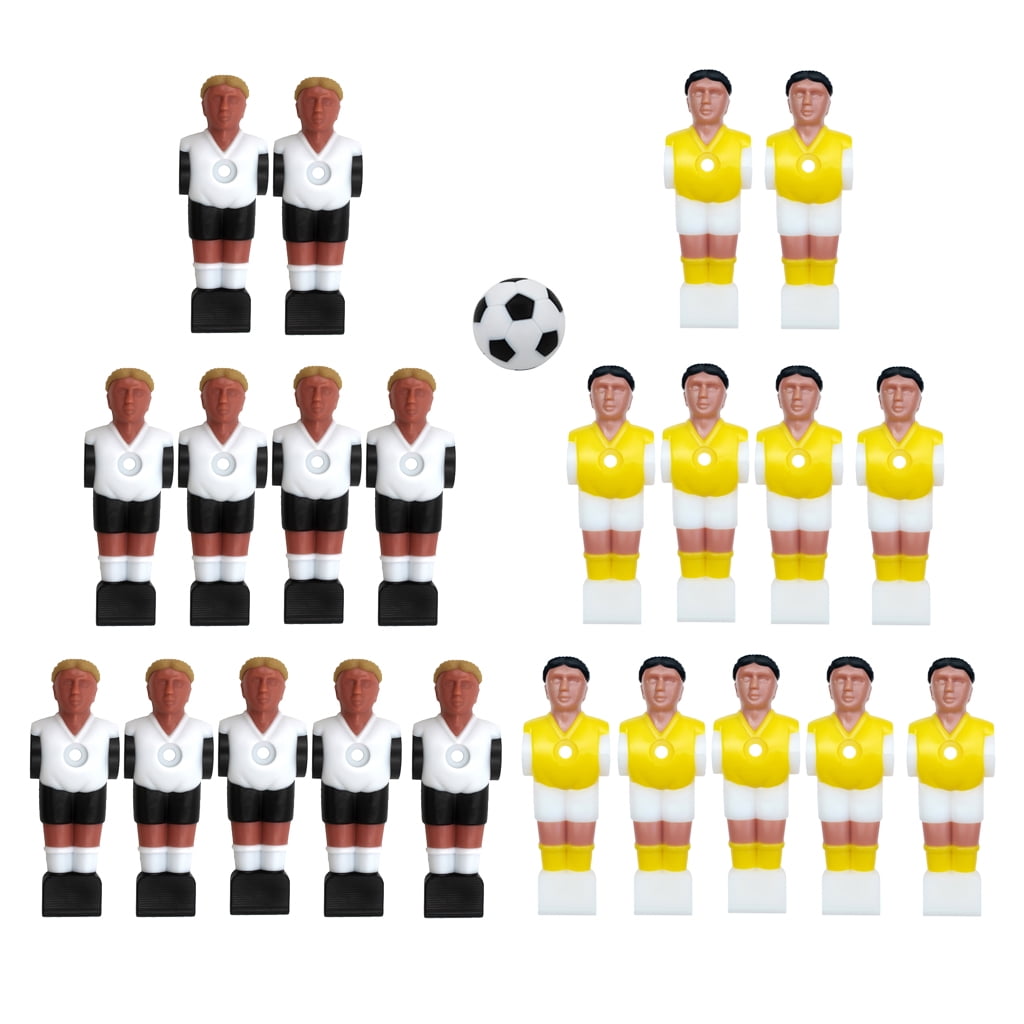 22 Pieces Foosball Men Table Top Football Players Game Entertainment Accs 