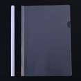 thumbnail image 2 of MasteelfCA 10pcs Transparent File Folder Sliding Bar Report Covers for A4 Report Display Cover Organizer Binder (White）, 2 of 7